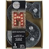 Darice Silver Metal Marquee Letter 9.875"-S