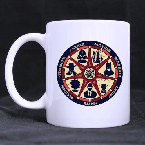 Darth Vader Pattern Custom White Coffee Mug Tea Cup 11 OZ Office Home Cup (Printed on two sides)