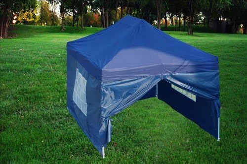 10'x15' Pop up 4 Wall Canopy Party Tent Gazebo Ez Navy Blue - F Model Upgraded Frame By DELTA Canopies