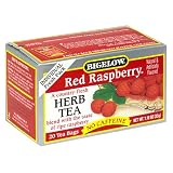 Bigelow Red Raspberry Herbal Tea 20 Count Boxes Pack of 6 by Bigelow