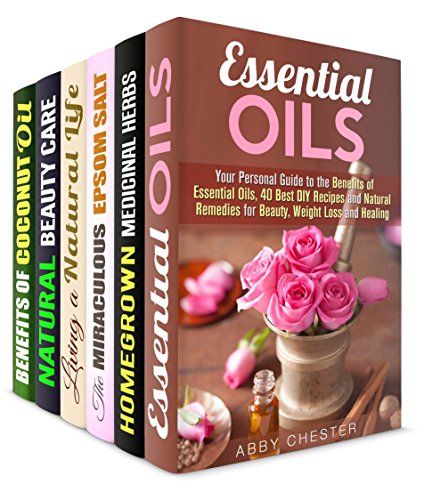 Handmade Beauty Box Set (6 in 1): Essential Oils, Homegrown Herbs, Epsom Salt, DIY Detoxifying Recipes and Body Care Products (DIY Beauty Regimen)