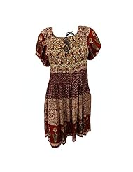 Summer Spandex Floral Print Knee Length Tunic 