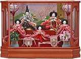 ガラスケース入り雛人形 羽衣芥子五人飾801/