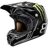 Fox Racing RC Monster Replica Men's V3 Dirt Bike Motorcycle Helmet w/ Free B&F Heart Sticker - Carbon