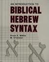 An Introduction to Biblical Hebrew Syntax