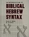 An Introduction to Biblical Hebrew Syntax