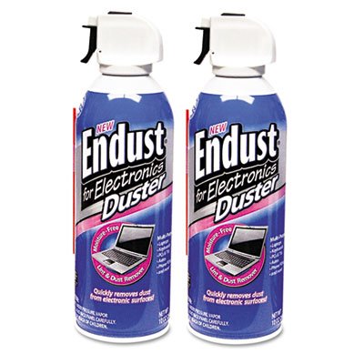 Endust 11407 - Compressed Air Duster for Electronics, 10oz, 2 per Pack