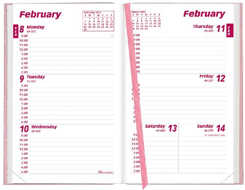 Brownline 2010 Pink Ribbon Weekly Planner, 6 x 3.18 Inches, Pink (CB403.PNK)