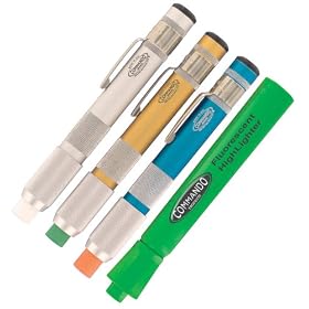 Chalk Holder Combo Pack - Commando Anodized Pro Series Handles (1each Clear, Gold and Blue... by Commando