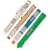 Chalk Holder Combo Pack - Commando Anodized Pro Series Handles (1each Clear, Gold & Blue Anodized) with One Piece colored or white Standard 3/8" School Chalk in Each Holder - SAVE 5% and Receive FREE Fluorescent HighLighter