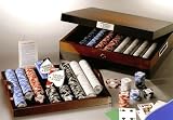 Official WPT Luxury Poker Chest,1000 11.5g Clay-Filled Tournament Poker Chips