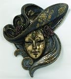 Bronze Venetian Mask ~ Rosa ~ Wall Plaque