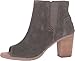 TOMS Majorca Peep Toe Booties Tarmac Olive Perforated Suede 10009330 Womens 8