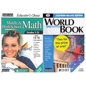 Middle & High School Math with Free World Book Encyclopedia (PC) (781735503942)