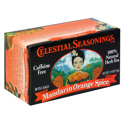 Celestial Seasonings Herb Tea, Mandarin Orange Spice, Tea Bags, 20-Count Boxes (Pack of 6) by Celestial Seasonings