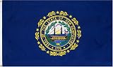 Outdoor Living : New Hampshire US State Flag - 3 foot by 5 foot Polyester (NEW)