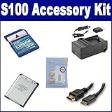 Nikon CoolPix S100 Digital Camera Accessory Kit includes: ZELCKSG Care & Cl ....