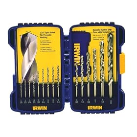 Irwin 316015 15 Piece 1 16-Inch to 3 8-Inch Cobalt Twist Drill Bit Assortment by Irwin