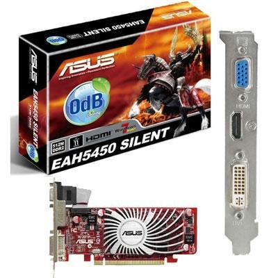Asus ATI Radeon HD5450 Silence 512MB DDR2 VGA/DVI/HDMI Low Profile PCI-Express Video Card EAH5450 SILENT/DI/512MD2LP