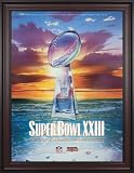 Framed Canvas 36 x 48 Super Bowl XXIII Program Print | Details: 1989, 49ers vs Bengals