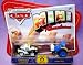 The World Of Cars Mini Adventures Radiator Springs Sheriff Lighting Mcqueen & Tractor