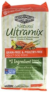 Castor & Pollux Natural Ultramix Grain-Free and Poultry-Free Adult Dry Dog Food, 15 Pound Bag Castor & Pollux Natural Ultramix Grain-Free and Poultry-Free Adult Dry Dog Food, 15 Pound Bag