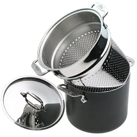 All-Clad LTD 7-Quart Stockpot with Pasta Insert