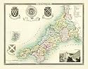 Jigsaw of County Map of Cornwall 1837 (Mapseeker Jigsaw Collection)