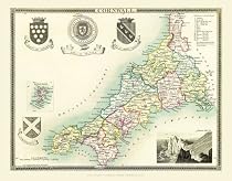 Jigsaw of County Map of Cornwall 1837 (Mapseeker Jigsaw Collection)