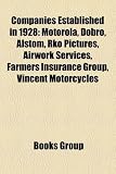 Companies Established in 1928: Motorola, Dobro, Alstom, Rko Pictures, Airwork Services, Farmers Insurance Group, Vincent Motorcycles 51F4cyR1VML. SL160 Companies Established in 1928: Motorola, Dobro, Alstom, Rko Pictures, Airwork Services, Farmers Insurance Group, Vincent Motorcycles