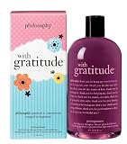 Philosophy With Gratitude Shampoo/Shower Gel/Bubble Bath, 16 Ounce