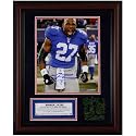 Steiner Sports New York Giants #27 Brandon Jacobs Autographed Framed Floating 11'' x 14'' Collage With Game Used Turf -