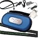 5 in 1 Bundle for PSP Slim 2000 Includes: Blue Carrying Case, Car Charger, Travel Charger, Courage*Wisdom Neck Strap, and Screen Guard