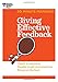 Giving Effective Feedback (HBR 20-Minute Manager Series)
