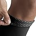 Truform 20-30 mmHg Compression Stockings for Men and Women, Thigh High Length, Dot Top, Closed Toe, Black, X-Large