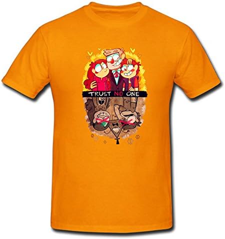 BBUYUXI Gravity Falls Dipper Pines Bill Cipher arts Kid's Crew Neck T Shirt orange L