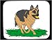 Mouse Pad with german, dog, ball, shepherd, canine
