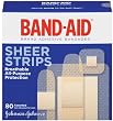 Band-Aid Brand Adhesive Bandages, Sheer, 80-Count Assorted Sizes (Pack of 6)