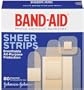 Band-Aid Brand Adhesive Bandages, Sheer, 80-Count Assorted Sizes (Pack of 6)