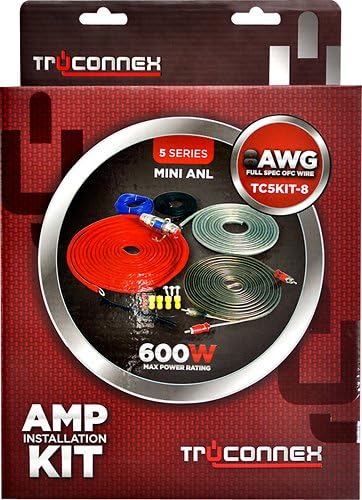 Fierce Audio - Power and Signal Installation Kit - 8 AWG - Up to 600W