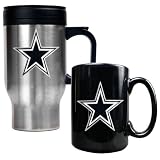 Dallas Cowboys NFL Travel Mug & Ceramic Mug Set - Primary logo