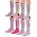 Deer Mum 8 Pairs Girl’s Princess Style Knee High Socks (Pack 8)-multicolor1 (M(7Y-12Y))