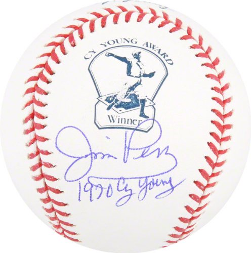 Jim Perry Autographed Baseball | Details: Cy Young Logo
