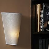 Exciting Lighting EZ8000 Battery Powered White Faux Lace LED Wall Sconce, White