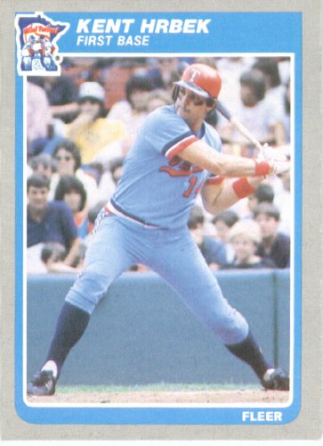 1985 Fleer # 281 Kent Hrbek Minnesota Twins Baseball Card