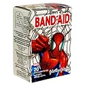 Band-Aid Brand Adhesive Bandages, Marvel Spider-Man Decorated Bandages, 20-Count Assorted Sizes (Pack of 8)