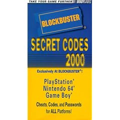 Blockbuster Secret Codes 2000: Nintendo 64 Playstation Game Boy