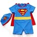 Search : Toddler Boys' Swimsuit, Superman Design, One-Piece Swimwear, Size 4