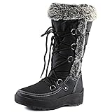 Women's DailyShoes Woman's Knee High Up Warm Fur Water Resistant Eskimo Snow Boots