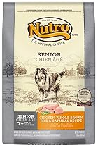 NUTRO Senior Chicken, Whole Brown Rice and Oatmeal Dog Food, 30 lbs.
